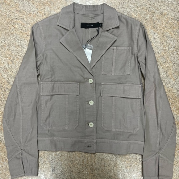 J Brand Women’s Jacket Tracy Relaxed Castor Grey/Green SJB001680 - Picture 1 of 4